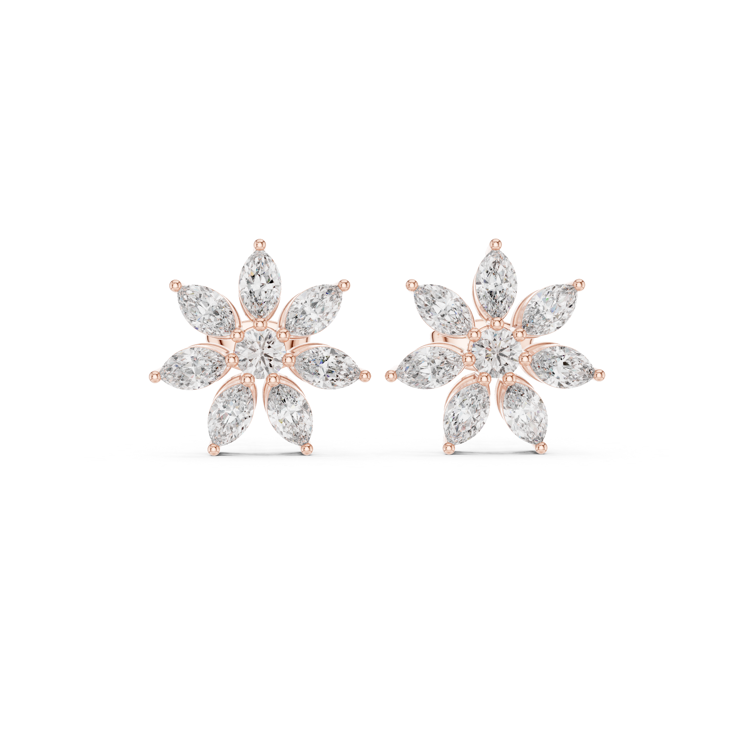 Jasmine Bloom Diamond Studs