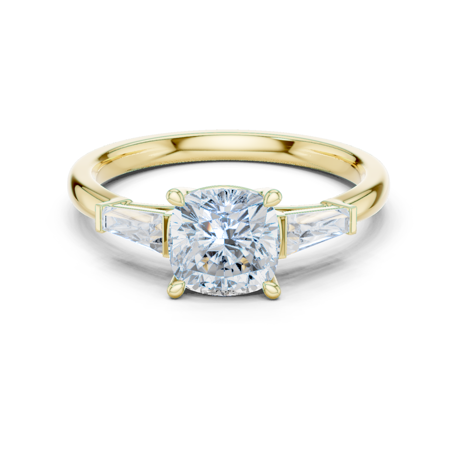 Cushion-Cut Diamond  Ring