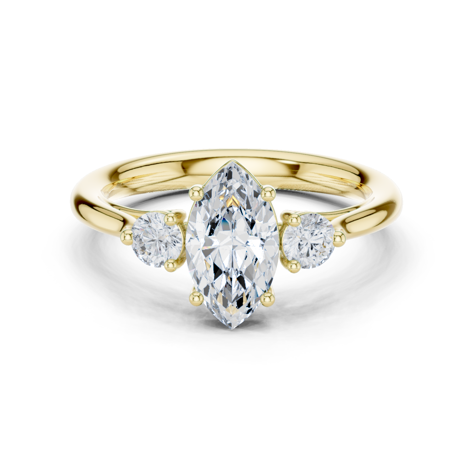 Three-Stone Marquise Ring
