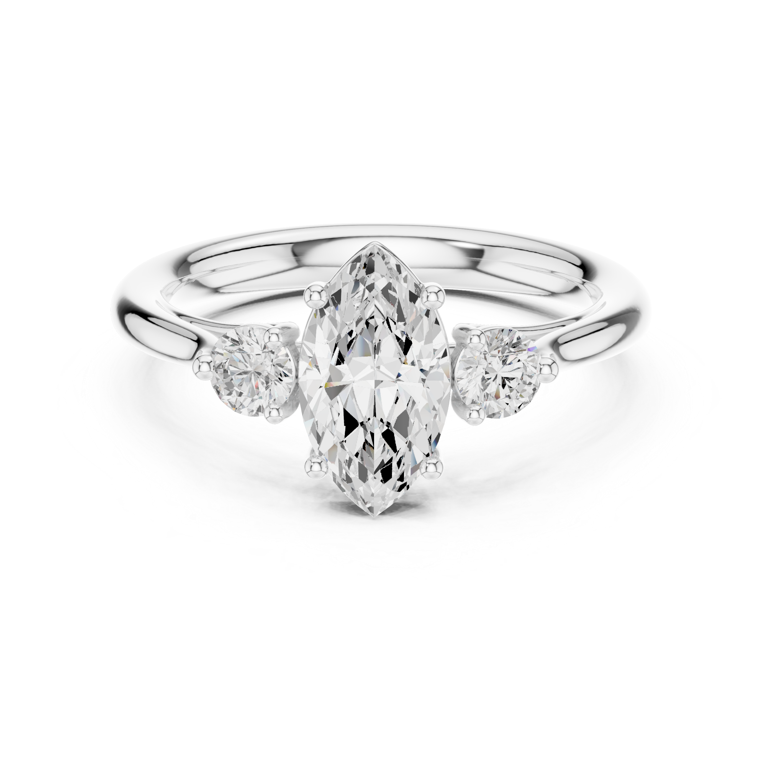 Three-Stone Marquise Ring