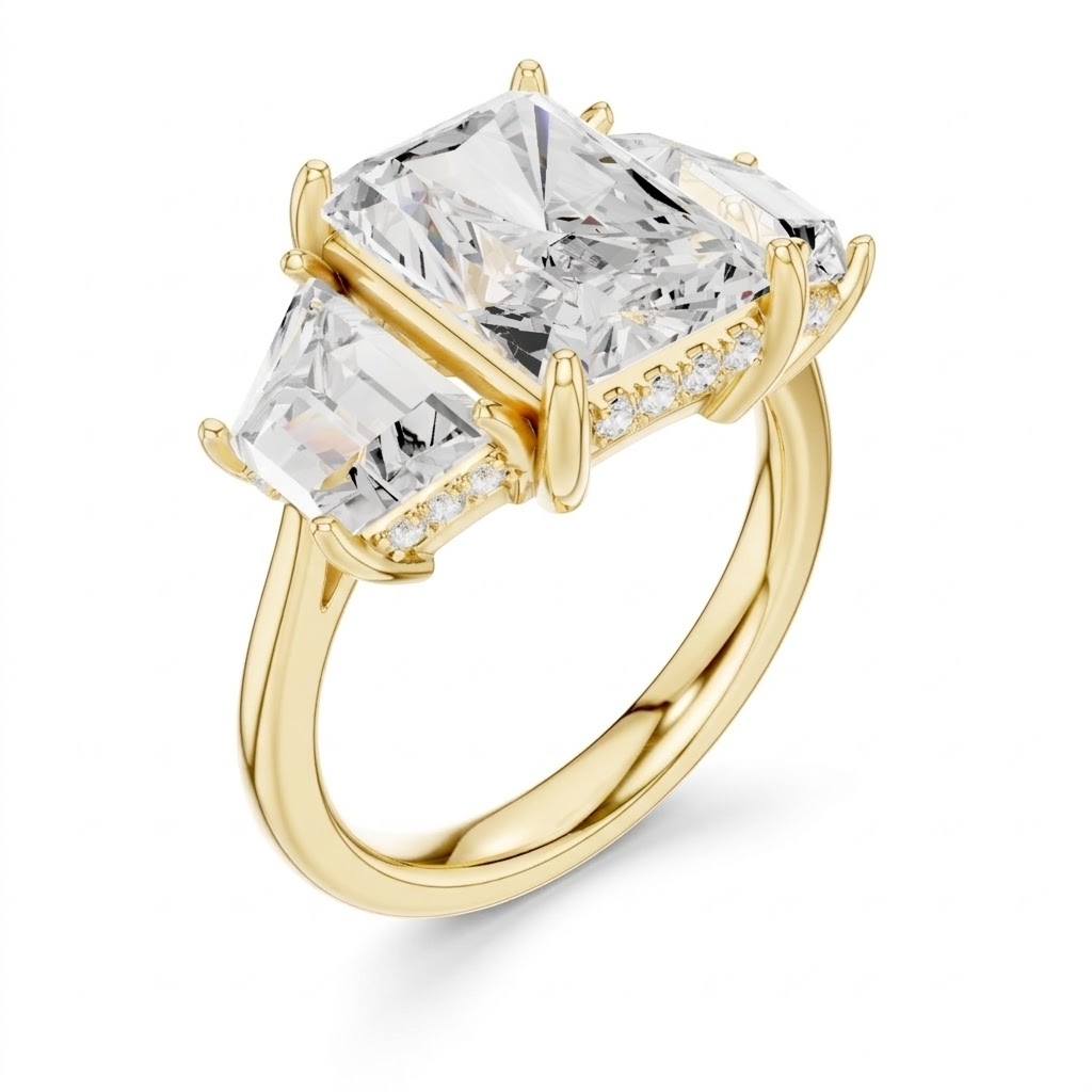 Three-Stone Gold Ring