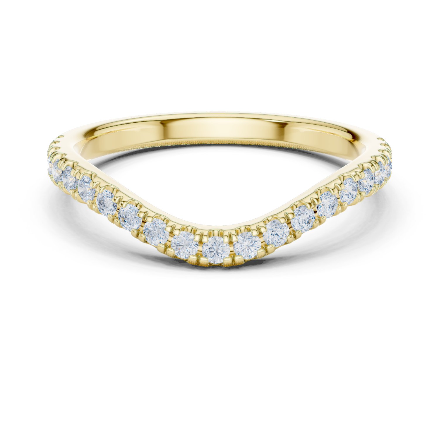 Curved Diamond Band