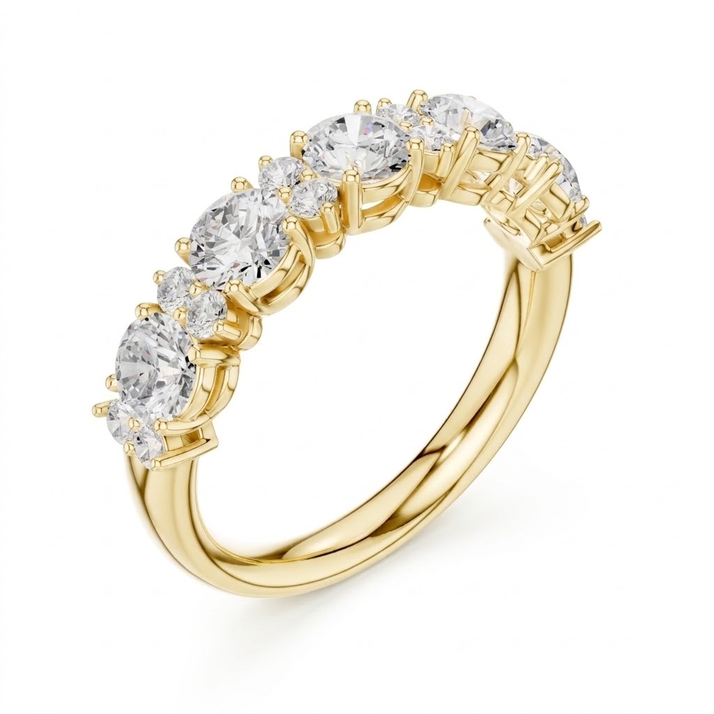 Round-Cut Diamond Eternity Band