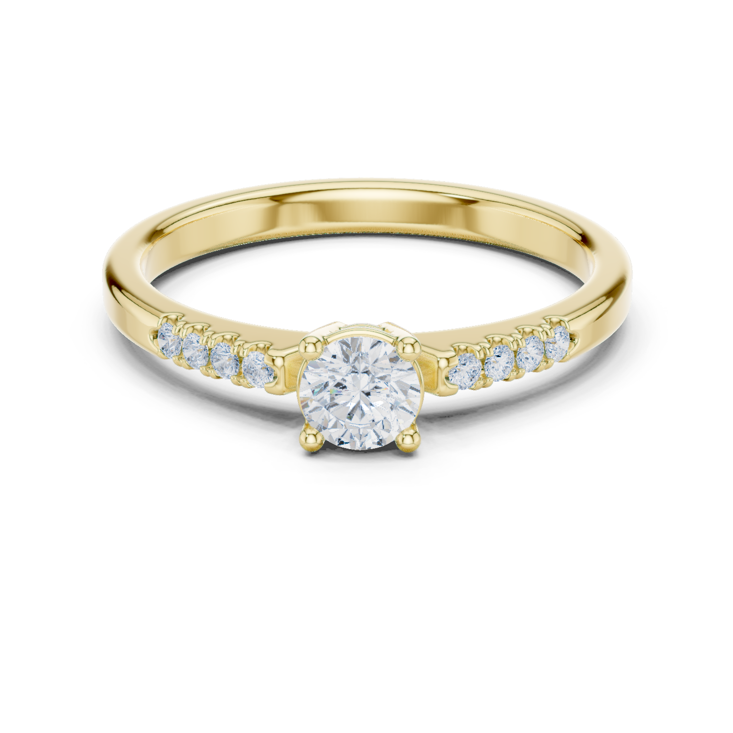 Round Accented Solitaire